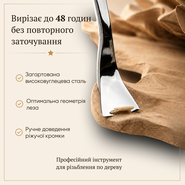 Набор кованих стамесок клюкарз силовых STRYI Profi 3шт 7503004 фото