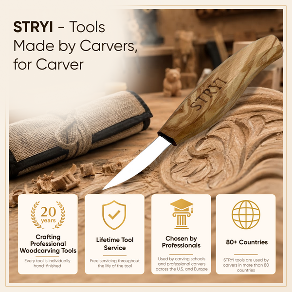 Tool set STRYI Start for figure carving