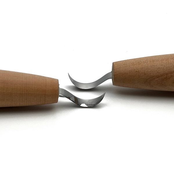 2-Piece Tiny Carving Hook Knife Set STRYI Profi (Right & Left) for Detail Relief Carving