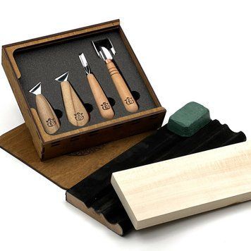 Gouge set AYU-STRYI Start for beginners for geometric carving