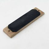 Single-sided leather-covered strop STRYI for honing and sharpening, 270&times;70&times;25 mm