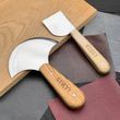 Leather knife set, 2 pcs, STRYI Profi for cutting and skiving