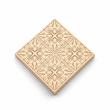 Basswood practice board STRYI with a pattern, 100&times;100&times;20 mm