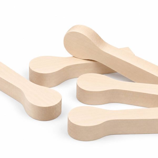 Basswood spoon blanks 5 pcs STRYI for carving 215&times;60&times;30 mm