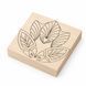Basswood practice board STRYI with a pattern, 100&times;100&times;20 mm