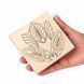 Basswood practice board STRYI with a pattern, 100&times;100&times;20 mm