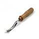 Back bent shallow gouge 10 mm STRYI Profi for wood carving