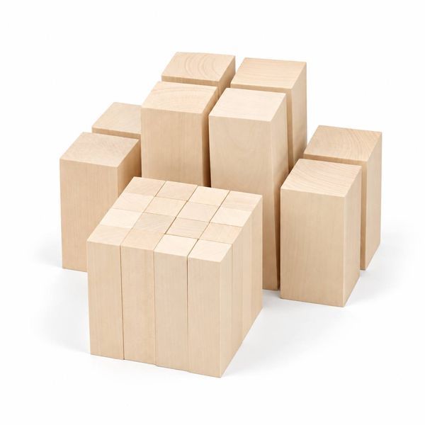 Maximum Wood Carving Block Set 2.5&times;2.5&times;10 cm + 5&times;5&times;10 cm + 5&times;5&times;15 cm (36 pcs)
