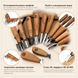 Set of gouges AYU-STRYI Profi 12 pcs for geometric carving