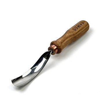 Semicircular bent gouge 20 mm #8 STRYI Profi for wood carving
