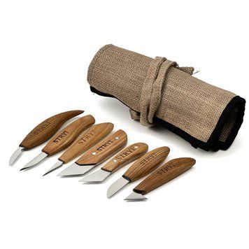 Knife set 7 pieces STRYI Profi for wood carving