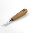 Short skew V-tool 2 mm AYU-STRYI Profi for geometric wood carving