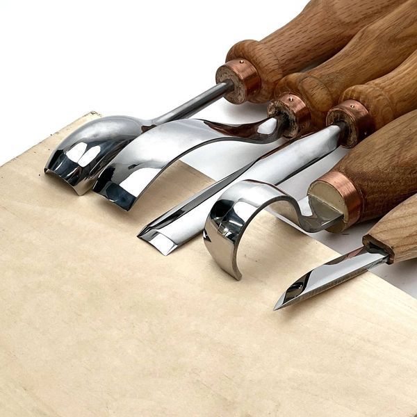 Gouge set STRYI Profi for carving spoons, kuksas and other wooden items