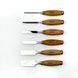 Carpentry bench chisels STRYI Profi, set of 6 pcs