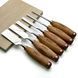 Carpentry bench chisels STRYI Profi, set of 6 pcs