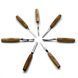 Set of compact wood carving gouges 7 pcs STRYI Profi